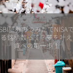 SBI証券のつみたてNISAで選べる銘柄数って？夢を叶える投資への第一歩！